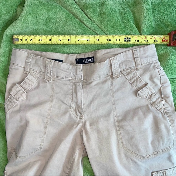 ANA BRAND Tan Crop Cargo Pants size 6 Petite - Picture 3 of 7